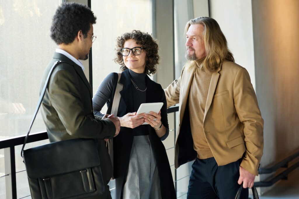 Developing a professional relationship amongst coworkers.